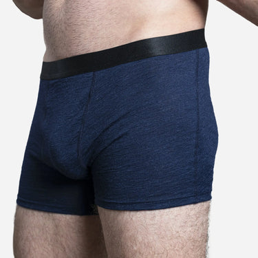 Men's Alpaca Wool Boxer Briefs: 160 Ultralight color Navy Blue