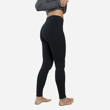 Women's Alpaca Wool Leggings: 300 Lightweight color black