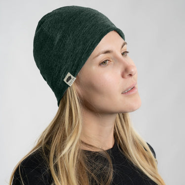 unisex natural fiber beanie ultralight color dark teal