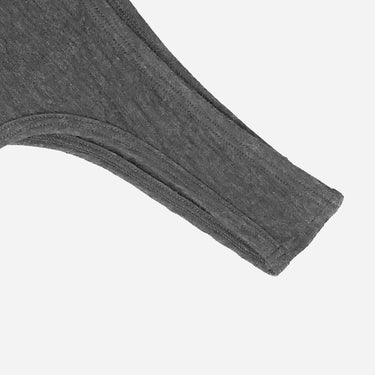 Women's Alpaca Wool Thong: 160 Ultralight color gray