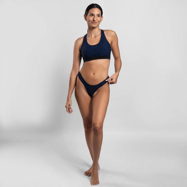 womens conscious thong color navy blue