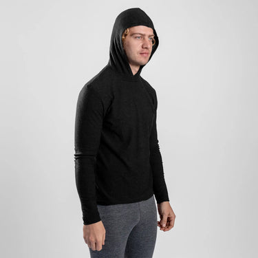 mens best fleece sun hoodie color black