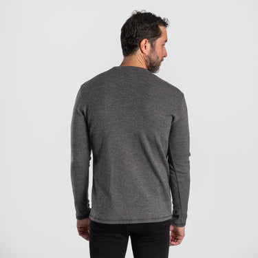 mens functional sweater midweight color gray