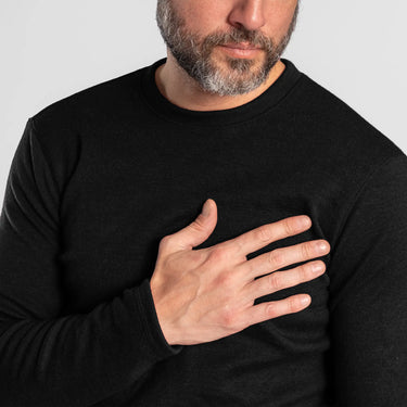 mens wind protection sweater midweight color black