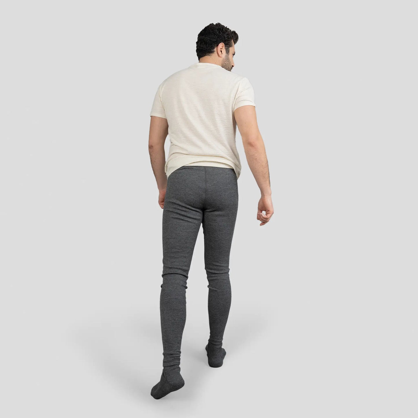 Men's Alpaca Wool Tights: 300 Lightweight color Gray