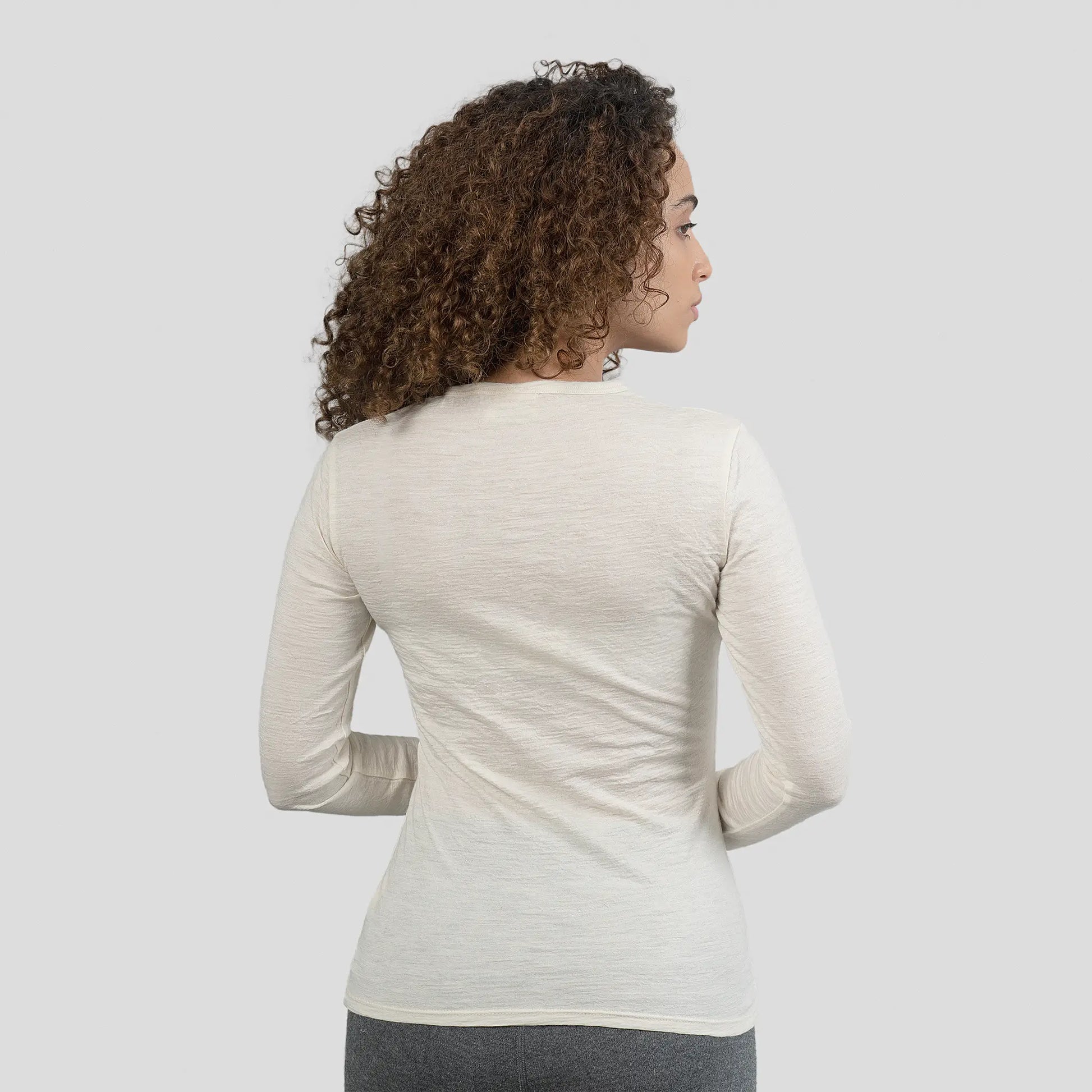 womens best hiking long sleeve shirt color Undyed